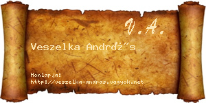 Veszelka András névjegykártya